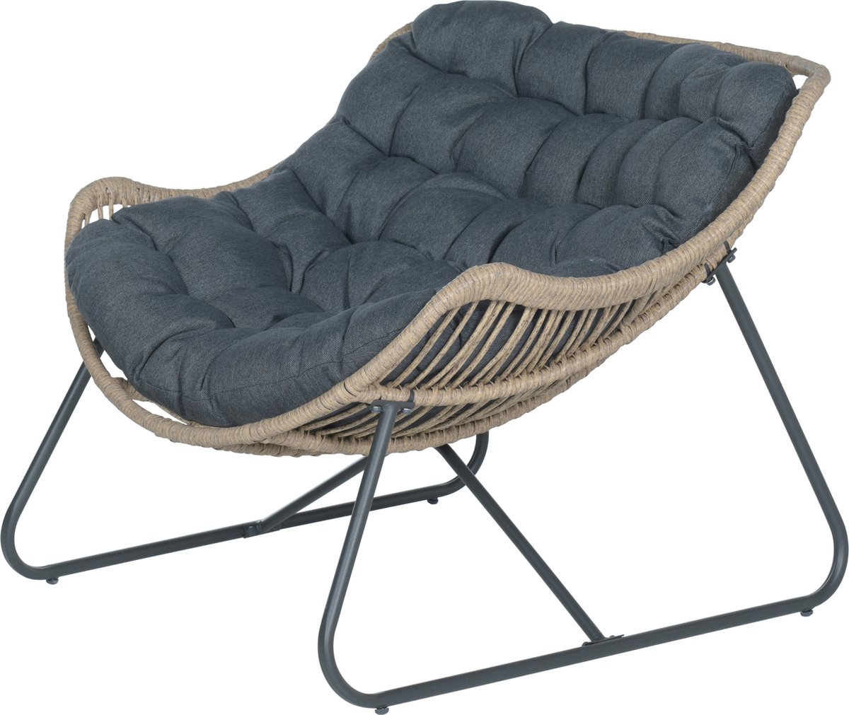 Garden Impressions Carmen Relax Fauteuil - Mystic Grey - Bruin