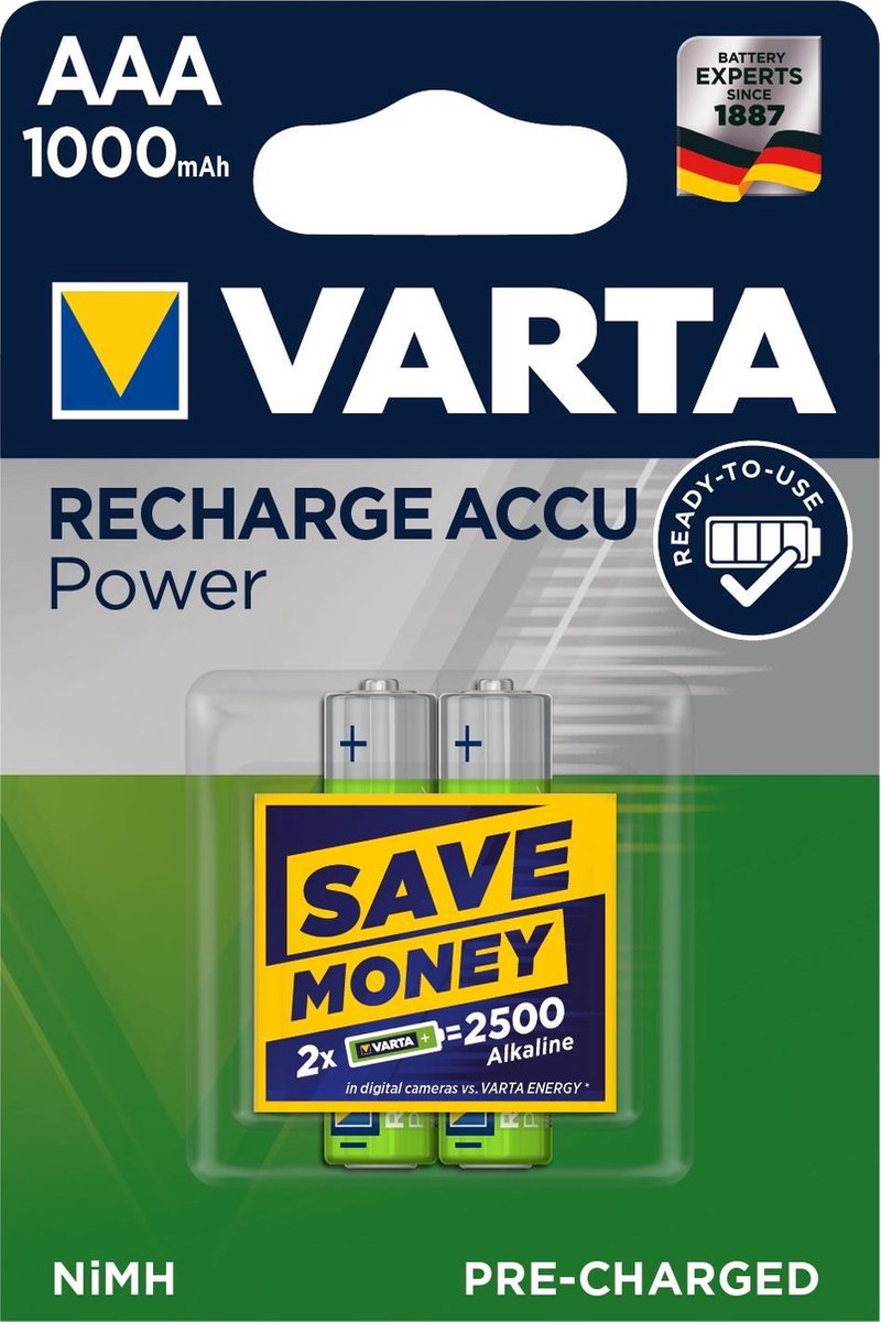 Varta Nimh Akku 'Rechargeable Accu', Micro (Aaa),1.000 Mah