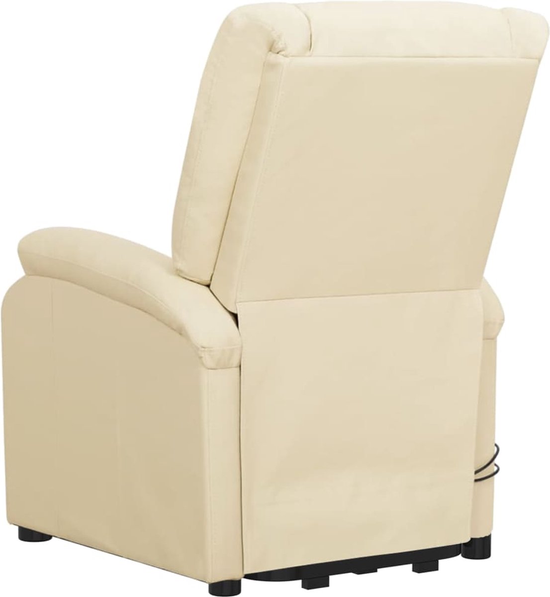 Vidaxl Sta-op-massagestoel Verstelbaar Kunstleer Crèmekleurig