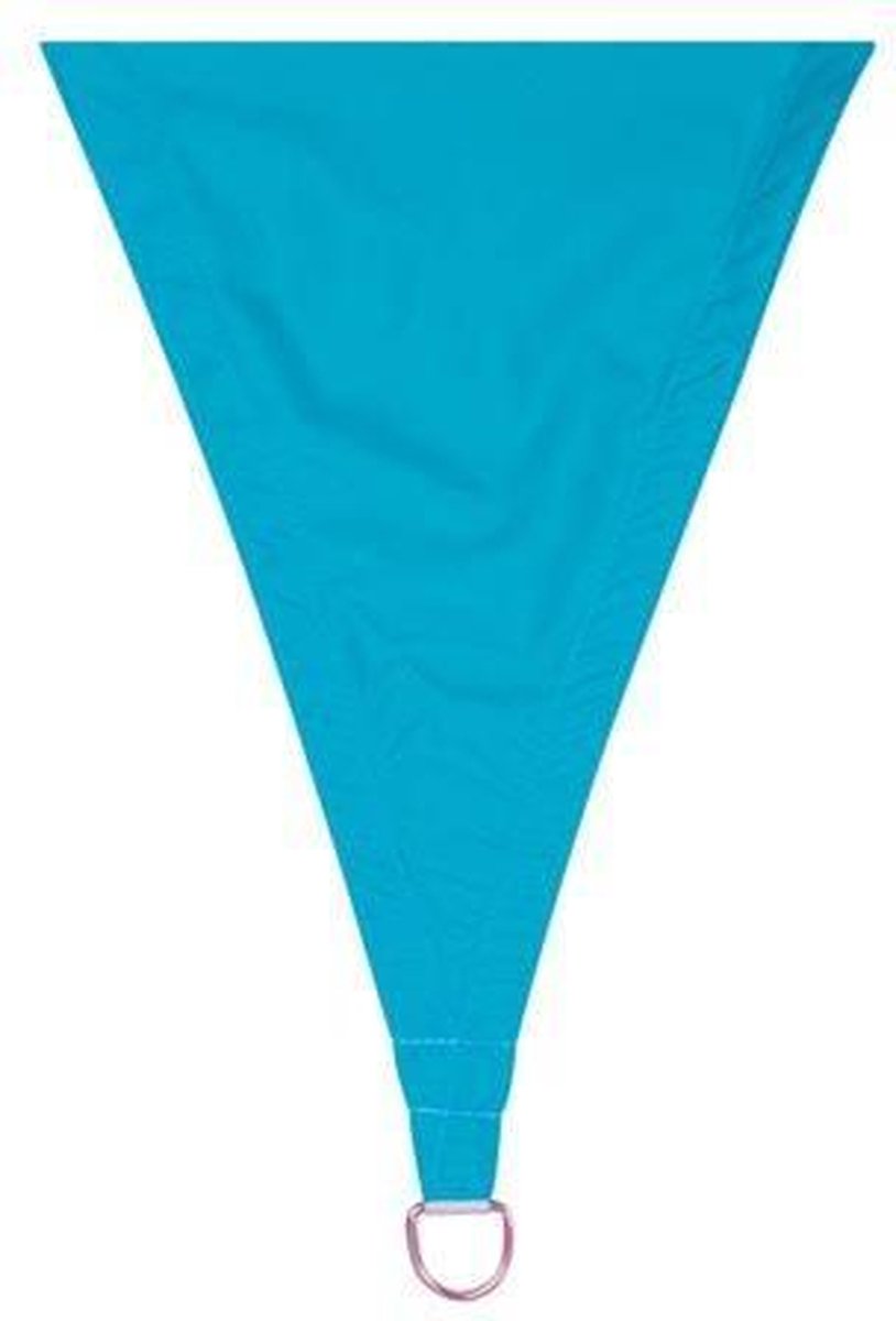Velleman Compleet Pakket: Schaduwdoek Vierkant 3,6x3,6m Hemels Met Waterafstootmiddel En Rvs Bevestigingsset - Blauw
