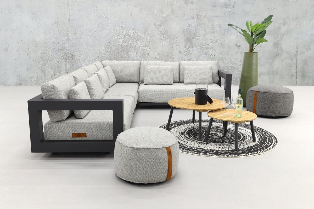 Puff Big Ø72 X 38 Cm - Antraciet