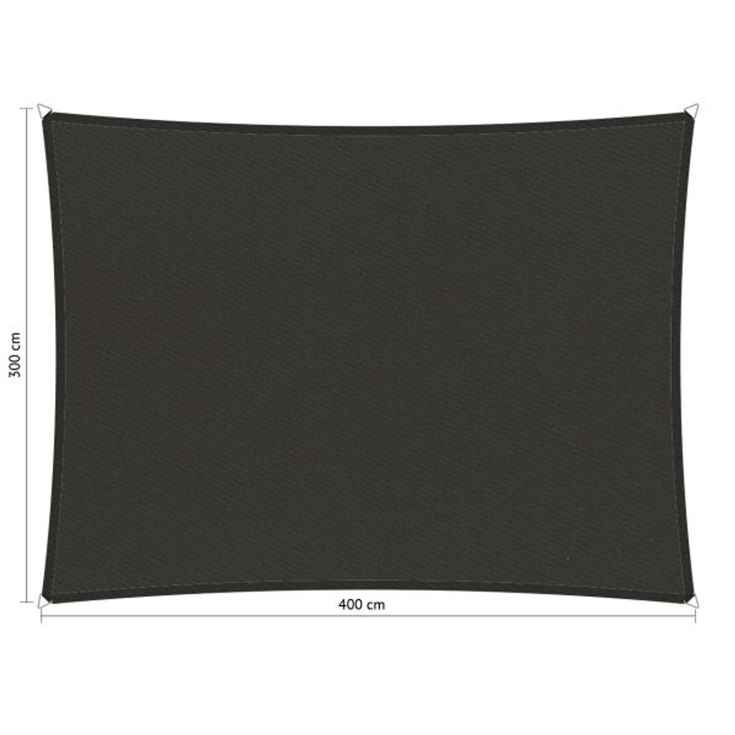 Shadow Comfort Compleet Pakket: Waterafstotend Rechthoek 3x4m Warm Grey - Grijs