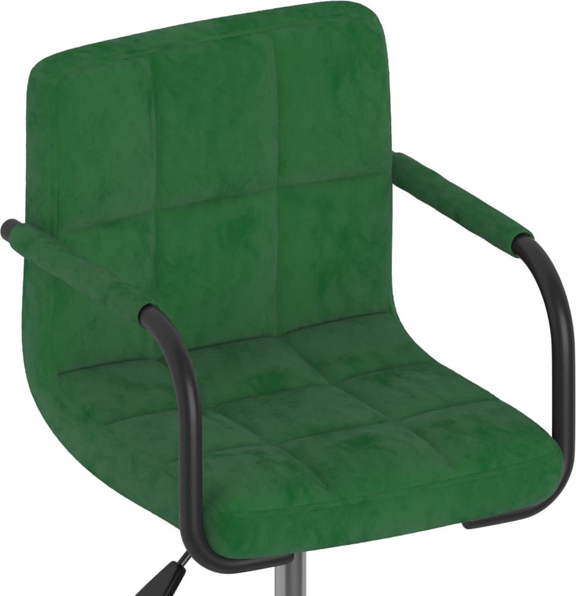 Vidaxl Eetkamerstoelen Draaibaar 4 St Fluweel Donker - Groen