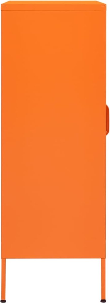 Vidaxl Opbergkast 80x35x101,5 Cm Staal - Oranje