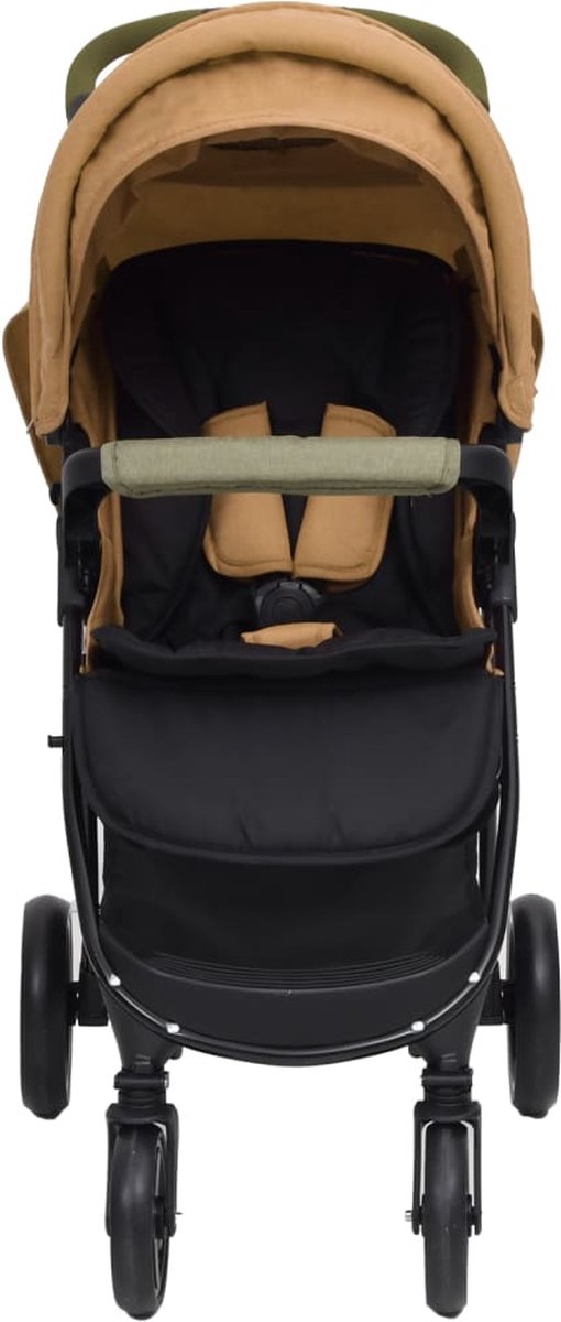 Vidaxl Kinderwagen 3-in-1 Staal Taupe