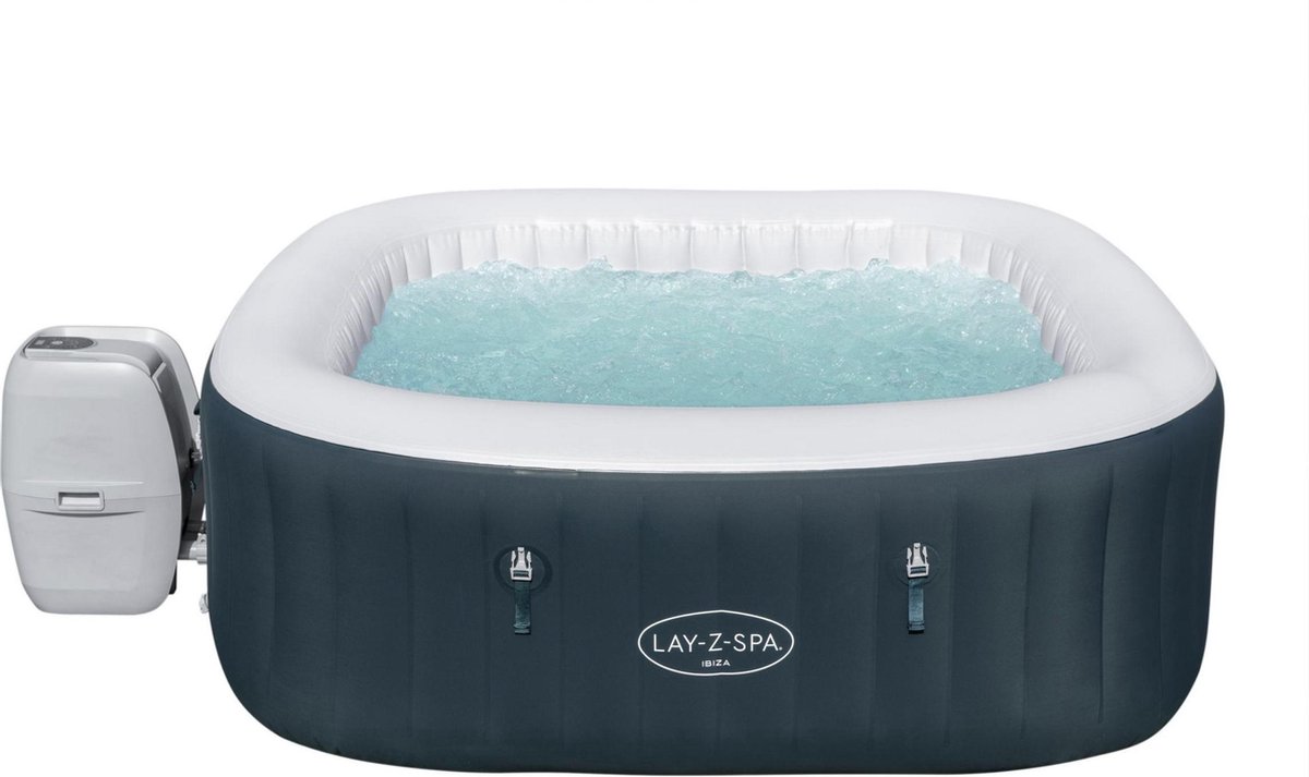 Bestway - Jacuzzi - Lay-z-spa - Ibiza - Opblaasbaar - Bubbelbad - Incl. Toebehoren - 180cm X 180cm - Groen