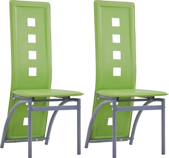 Vidaxl Eetkamerstoelen 2 St Kunstleer - Verde