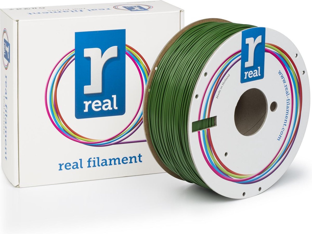 3D filamenten REAL Filament ABS groen 1.75mm (1kg)