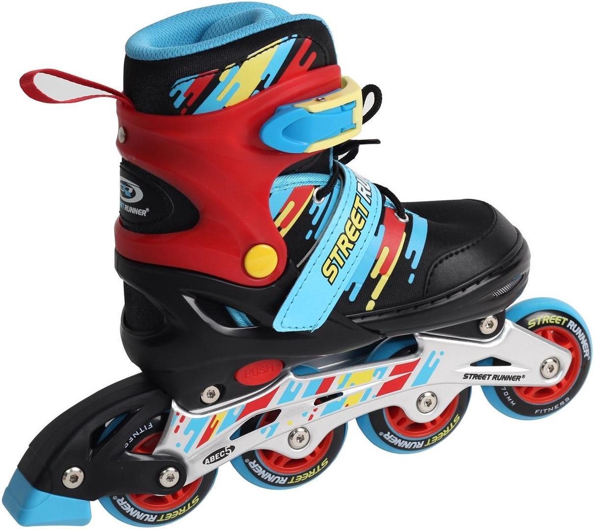 Laubr Skeelers Streetrunner Abec 5 Maat 35-38 Multicolor - - Zwart