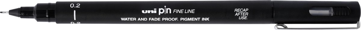 Uni Ball Uni-ball Fineliner Pin 0,2 Mm - Zwart