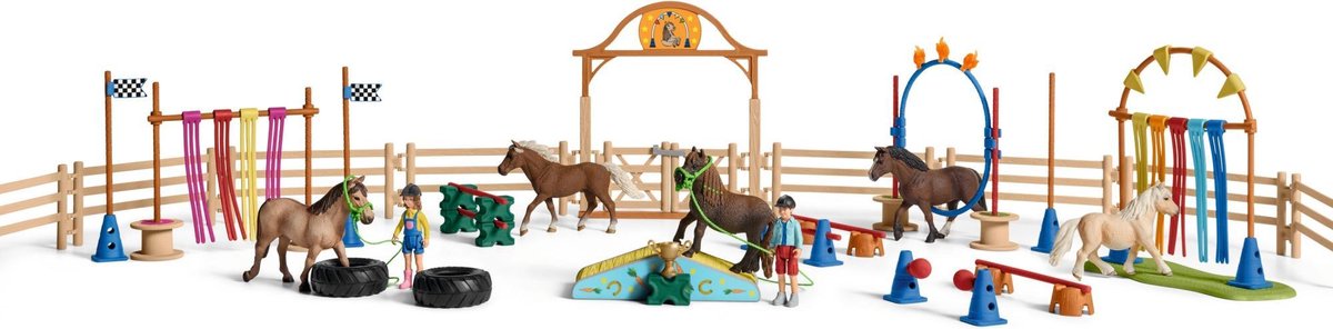 Schleich Pony Behendigheids- Training