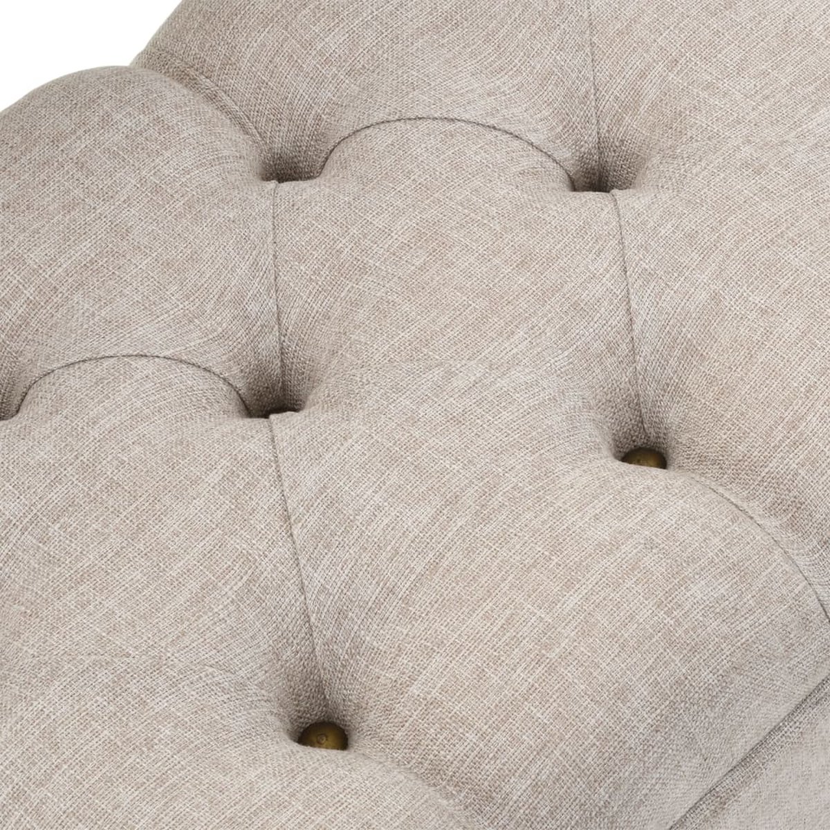 Vidaxl Opbergbank Met Rugleuning 110 Cm Stof Crèmekleurig