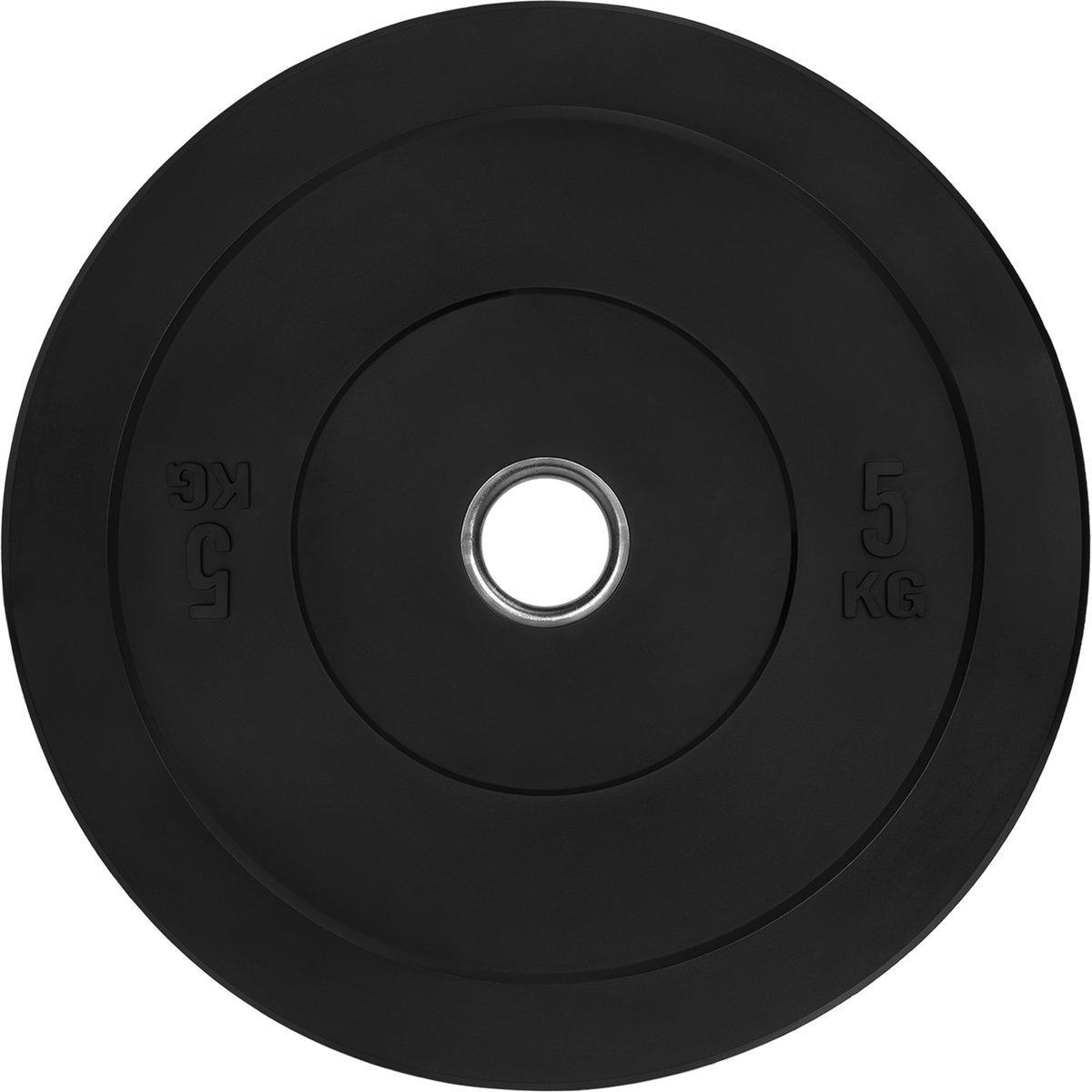 Ryzor Halterschijf - 5 Kg - Rubber - - Zwart