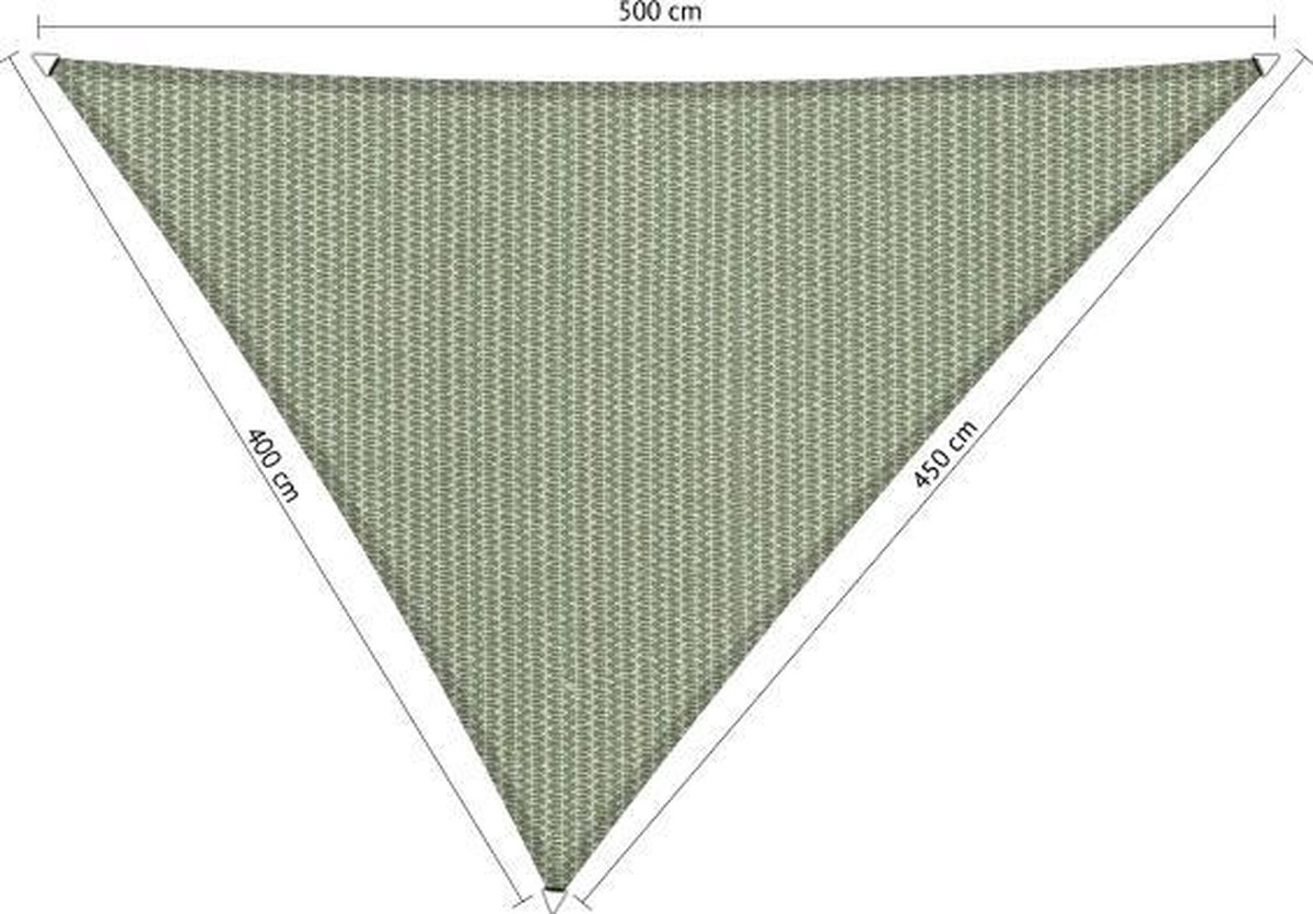 Shadow Comfort Driehoek 4x4,5x5m Moonstone Green - Groen