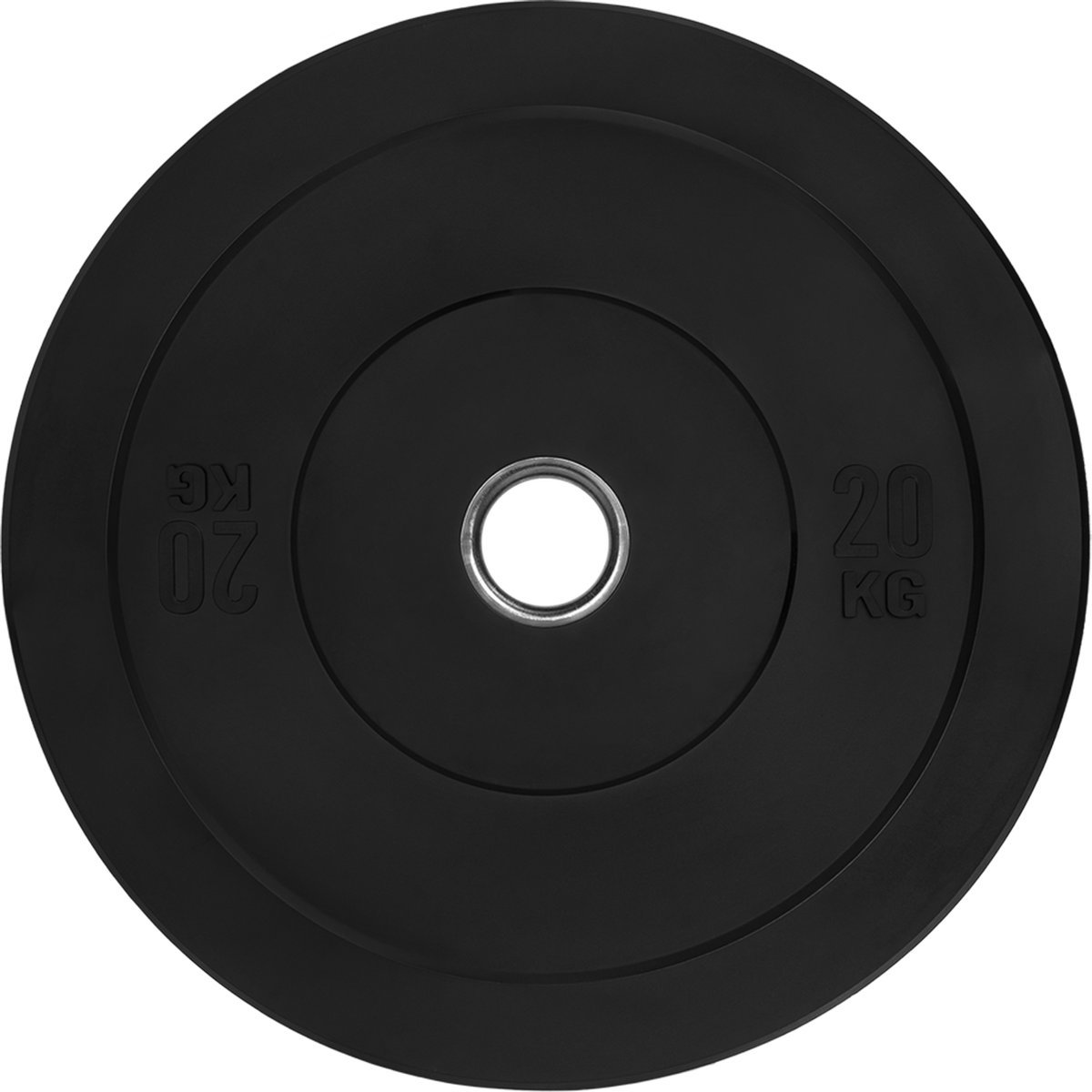 Ryzor Halterschijf - 20 Kg - Rubber - - Zwart