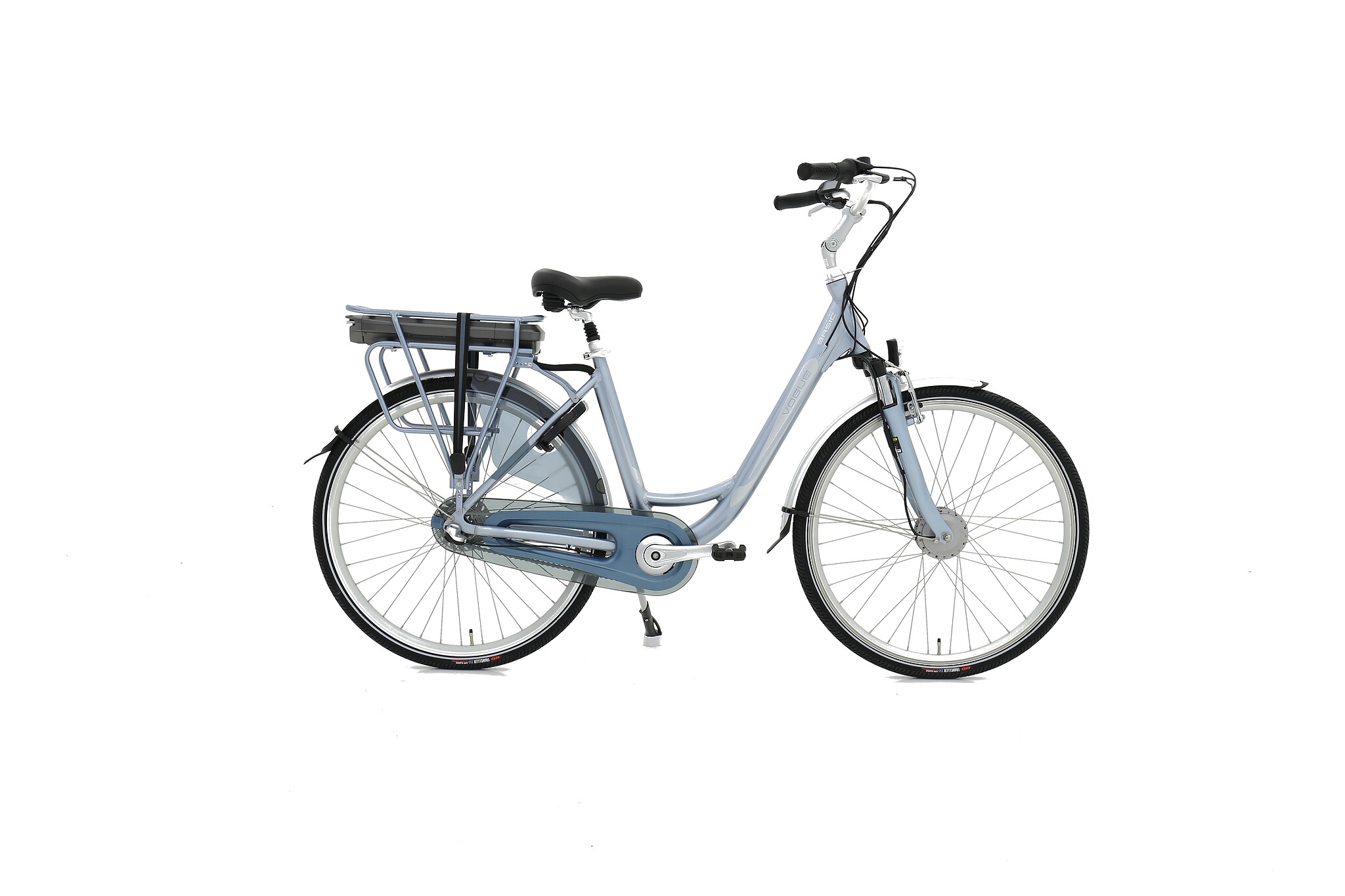 Vogue Elektrische fiets Basic dames Silk Blue 47cm N7 468 Watt - Blauw