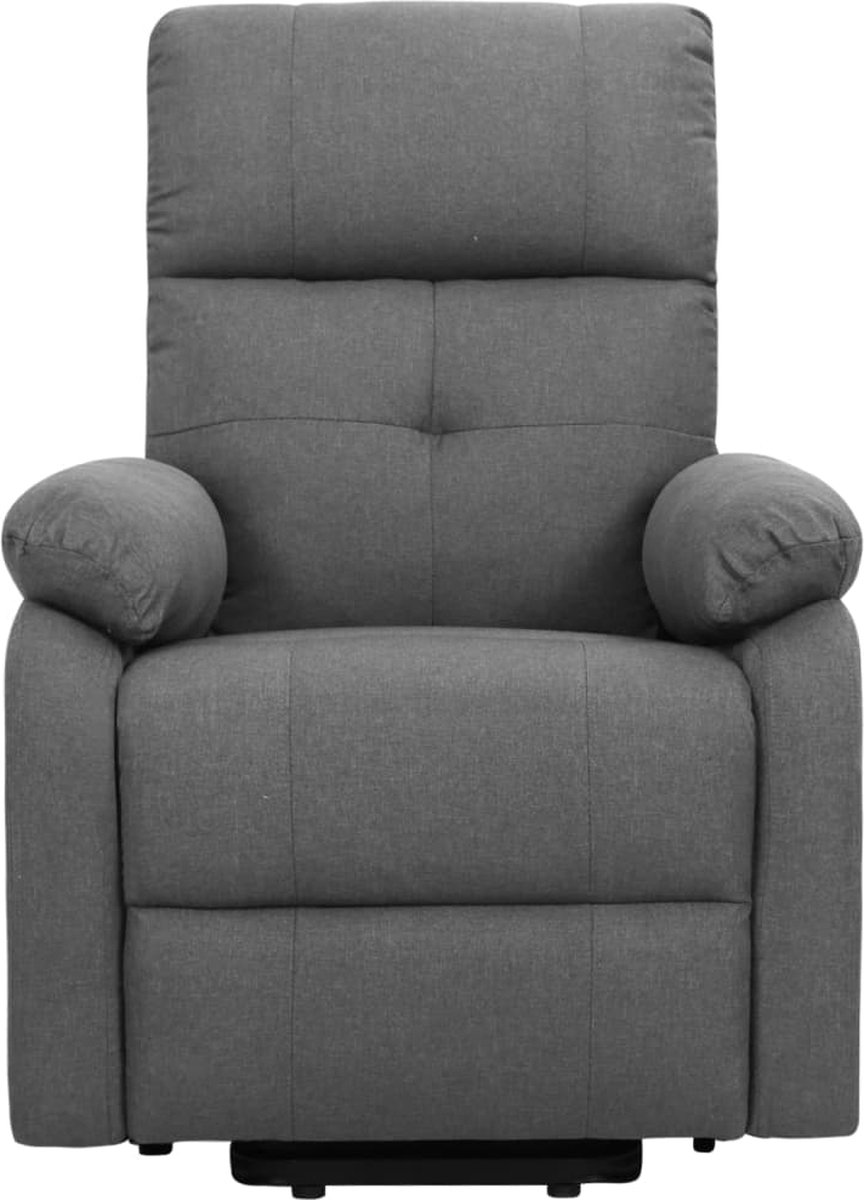 Vidaxl Sta-op-massagestoel Verstelbaar Stof Donker - Grijs