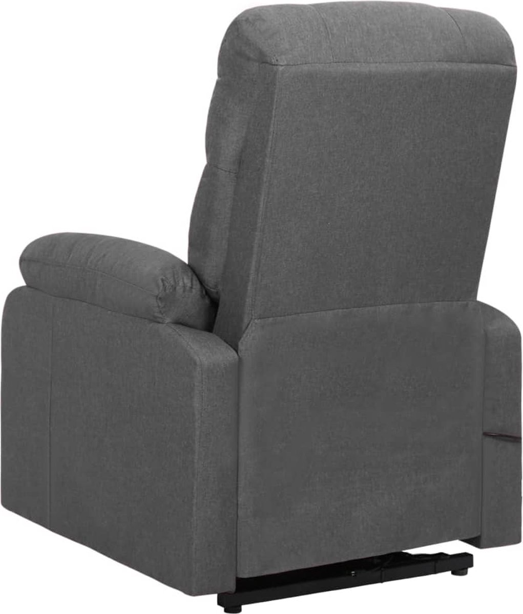 Vidaxl Sta-op-massagestoel Verstelbaar Stof Donker - Grijs