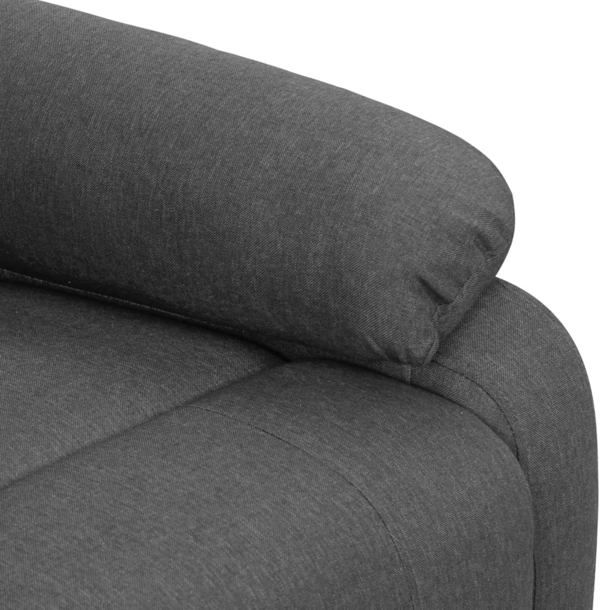 Vidaxl Sta-op-massagestoel Verstelbaar Stof Donker - Grijs