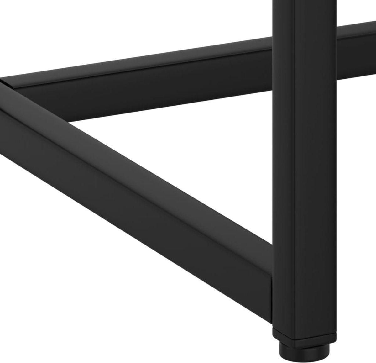Vidaxl Wandtafel 72x35x75 Cm Staal - Zwart