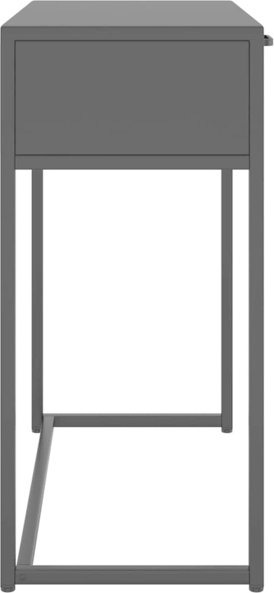 Vidaxl Wandtafel 72x35x75 Cm Staal - Zwart
