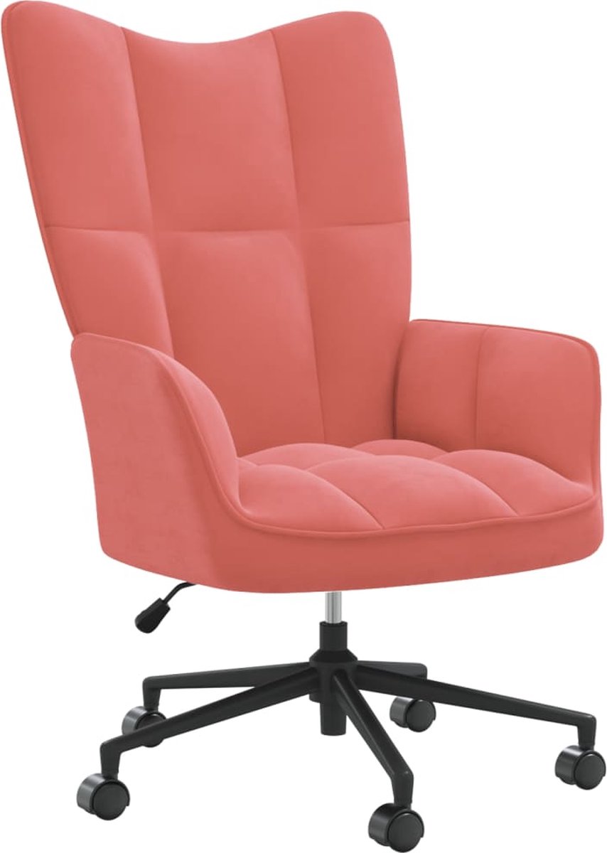 Vidaxl Relaxstoel Fluweel - Roze