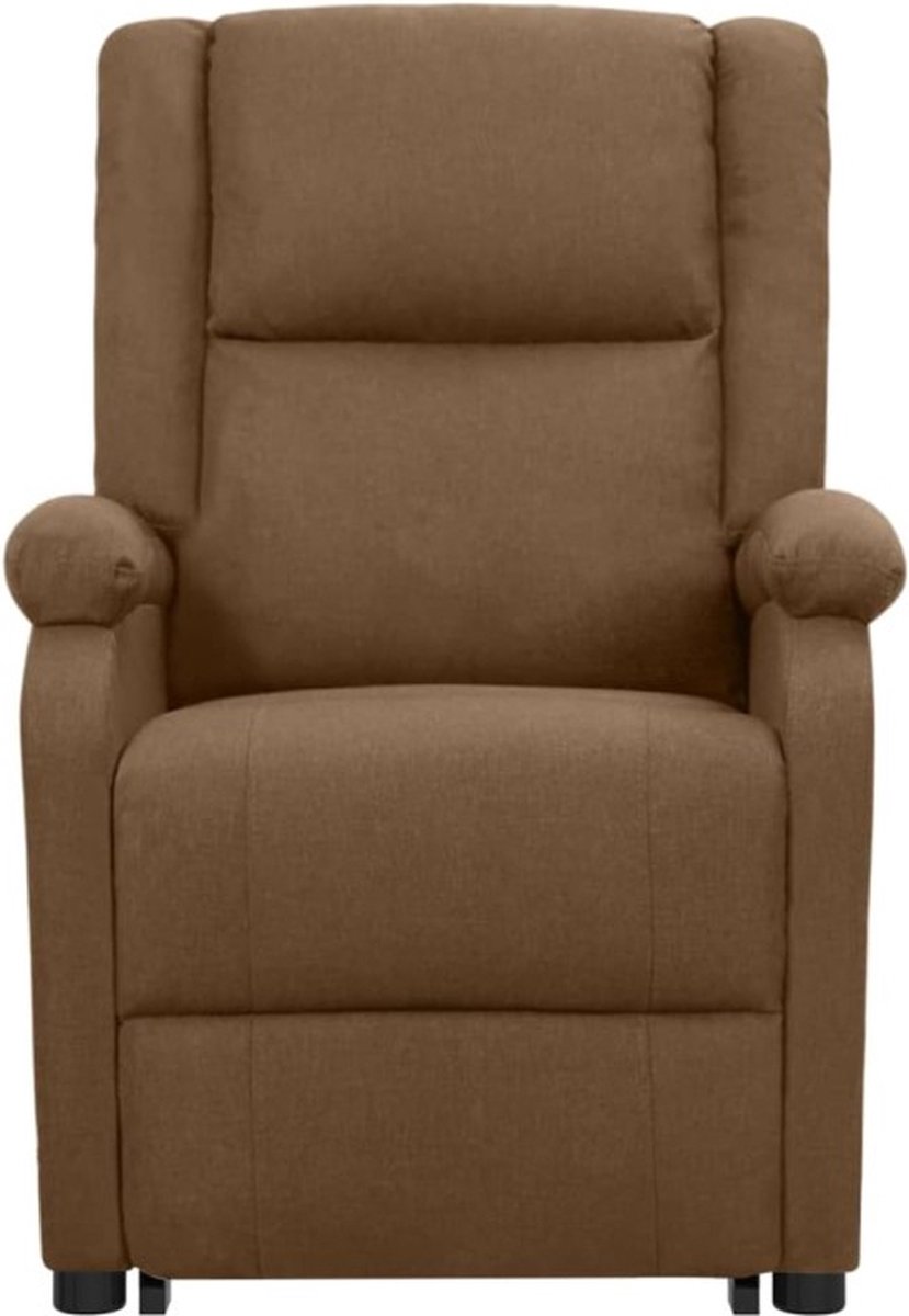 Vidaxl Sta-op-stoel Verstelbaar Stof - Bruin