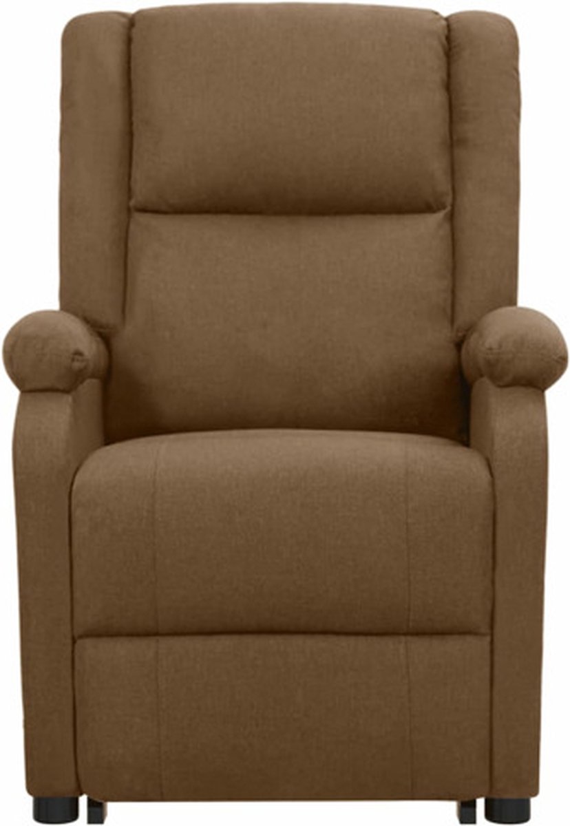 Vidaxl Sta-op-stoel Verstelbaar Stof - Bruin