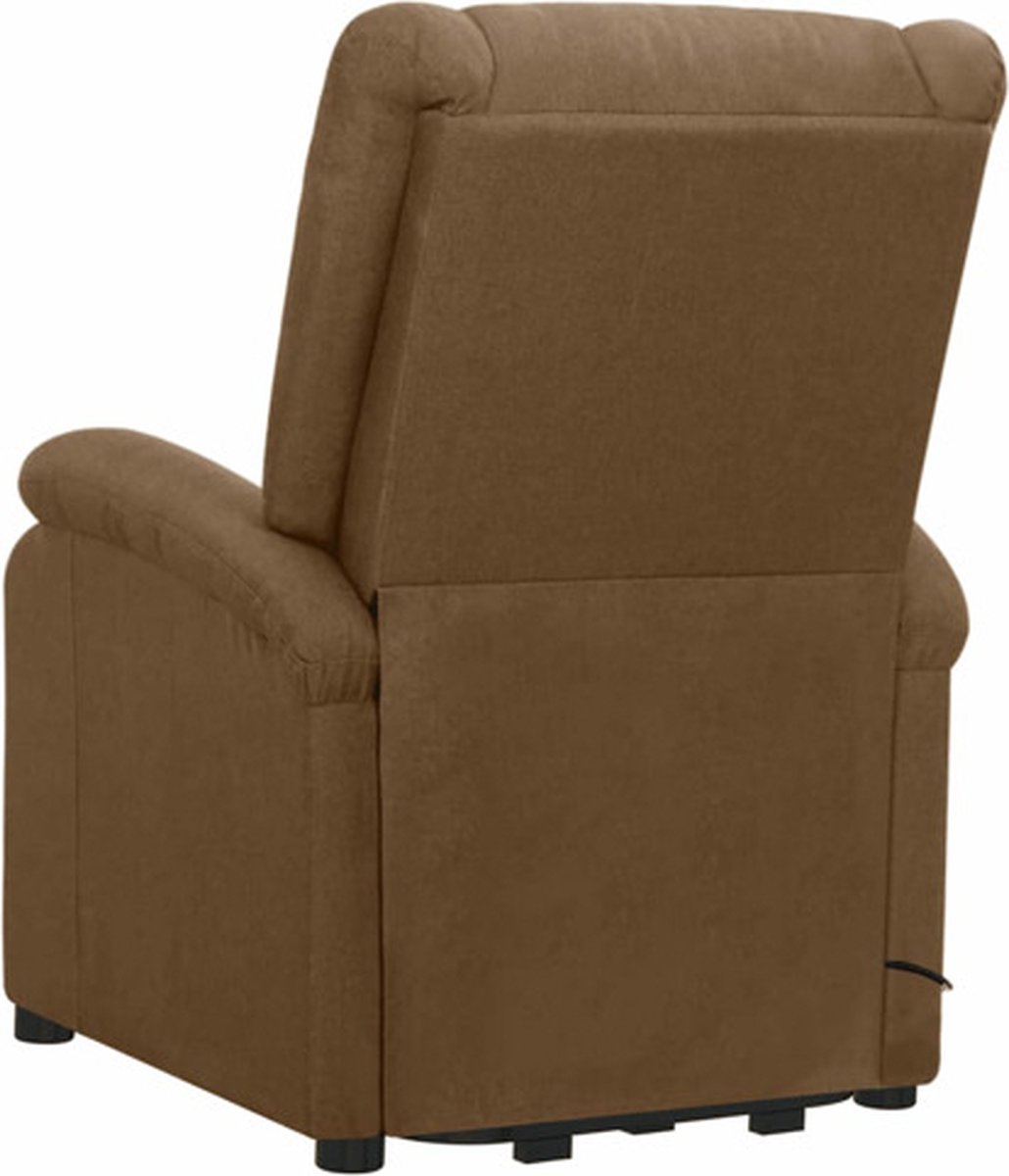 Vidaxl Sta-op-stoel Verstelbaar Stof - Bruin