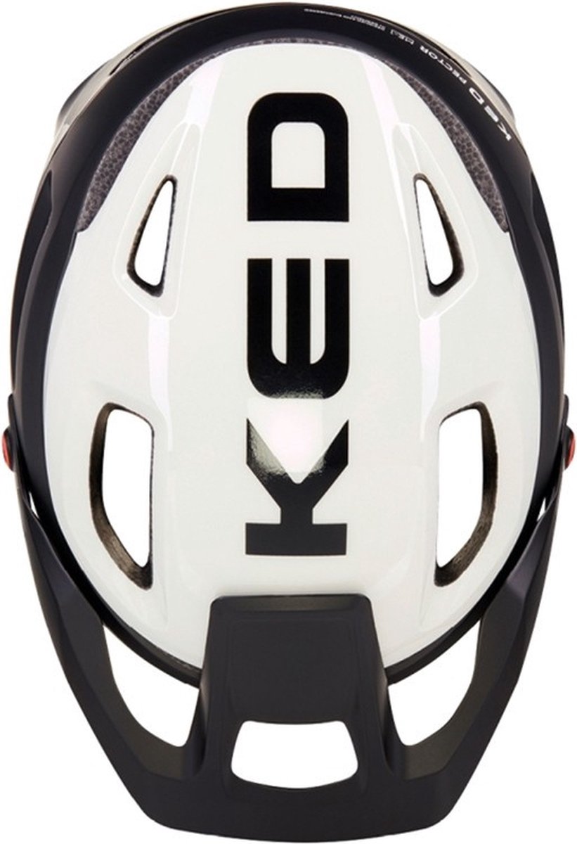 Ked Fietshelm Pector Me-1 Unisex/wit Maat 58-61 Cm - Zwart