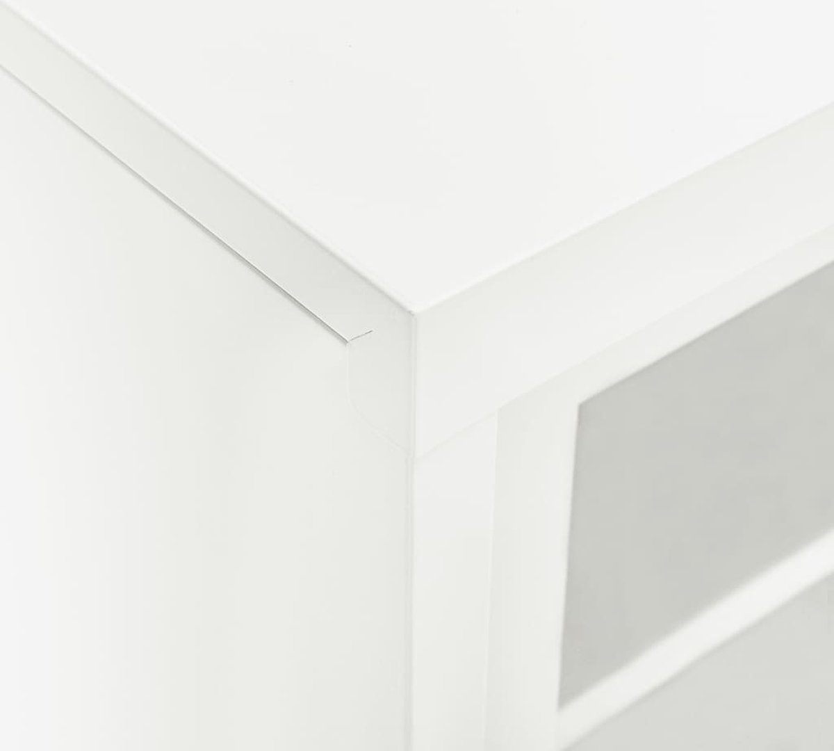 Vidaxl Roldeurkast 90x40x90 Cm Staal - Wit