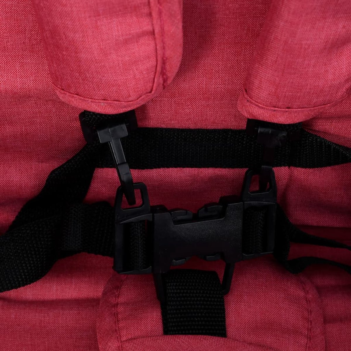 Vidaxl Tweelingkinderwagen Tandem Staal - Rood