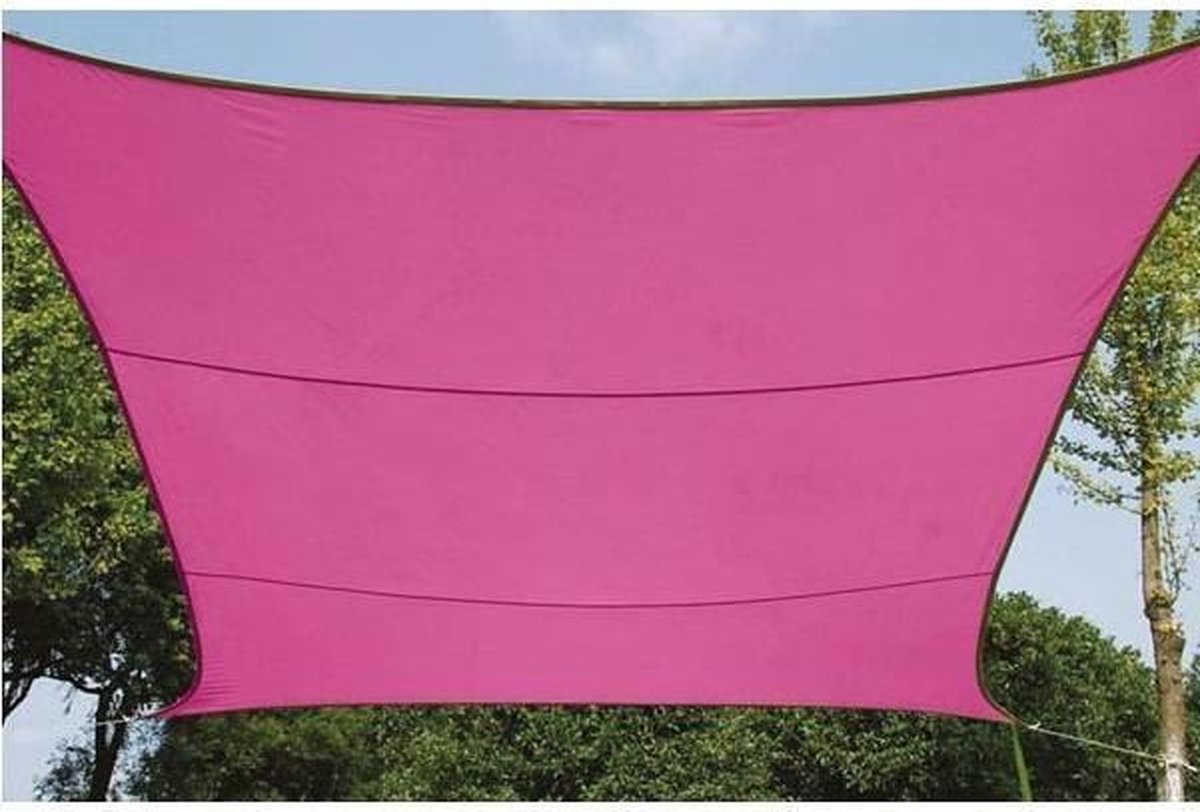 Velleman Schaduwdoek Vierkant 3,6x3,6 Fuchsia - Roze