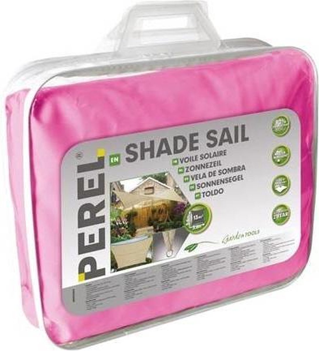 Velleman Schaduwdoek Vierkant 3,6x3,6 Fuchsia - Roze