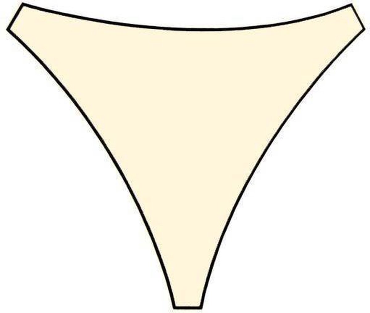 Velleman Schaduwdoek Driehoek 5x5x5 Creme