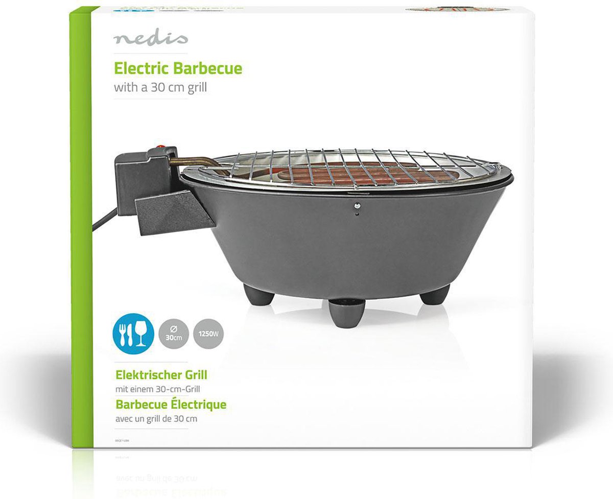 Nedis Elektrische Bbq 0.90 M - Zwart