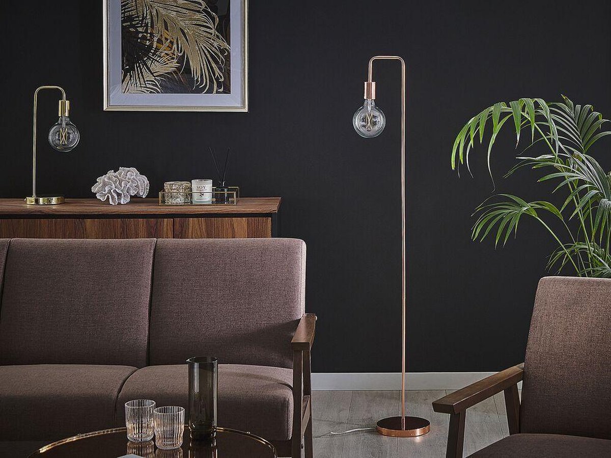 Beliani Savena - Staande Lamp-koper-metaal