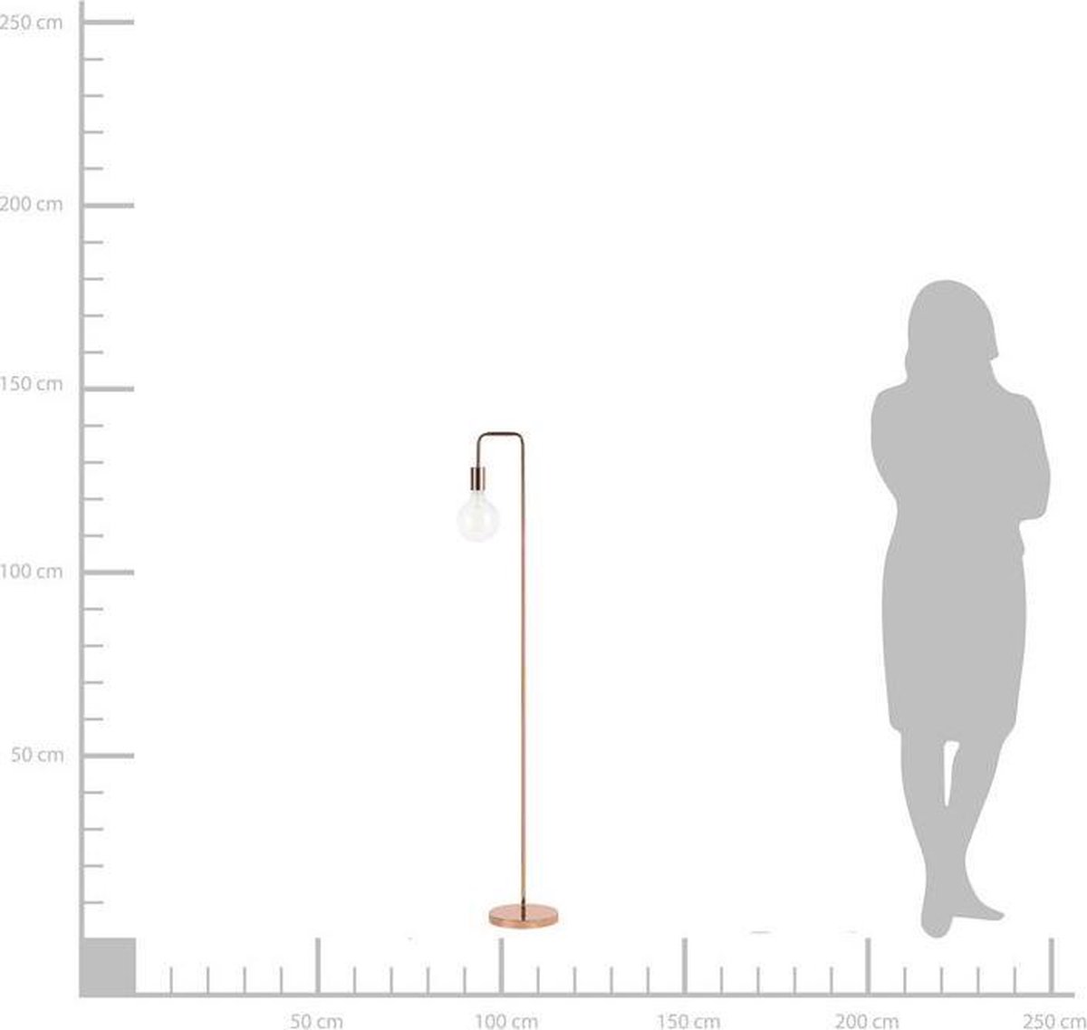 Beliani Savena - Staande Lamp-koper-metaal