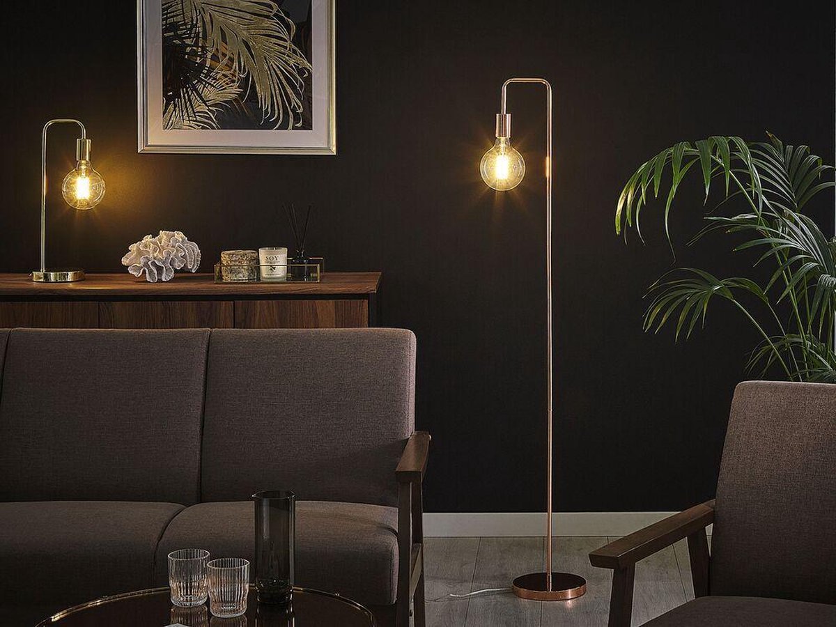 Beliani Savena - Staande Lamp-koper-metaal