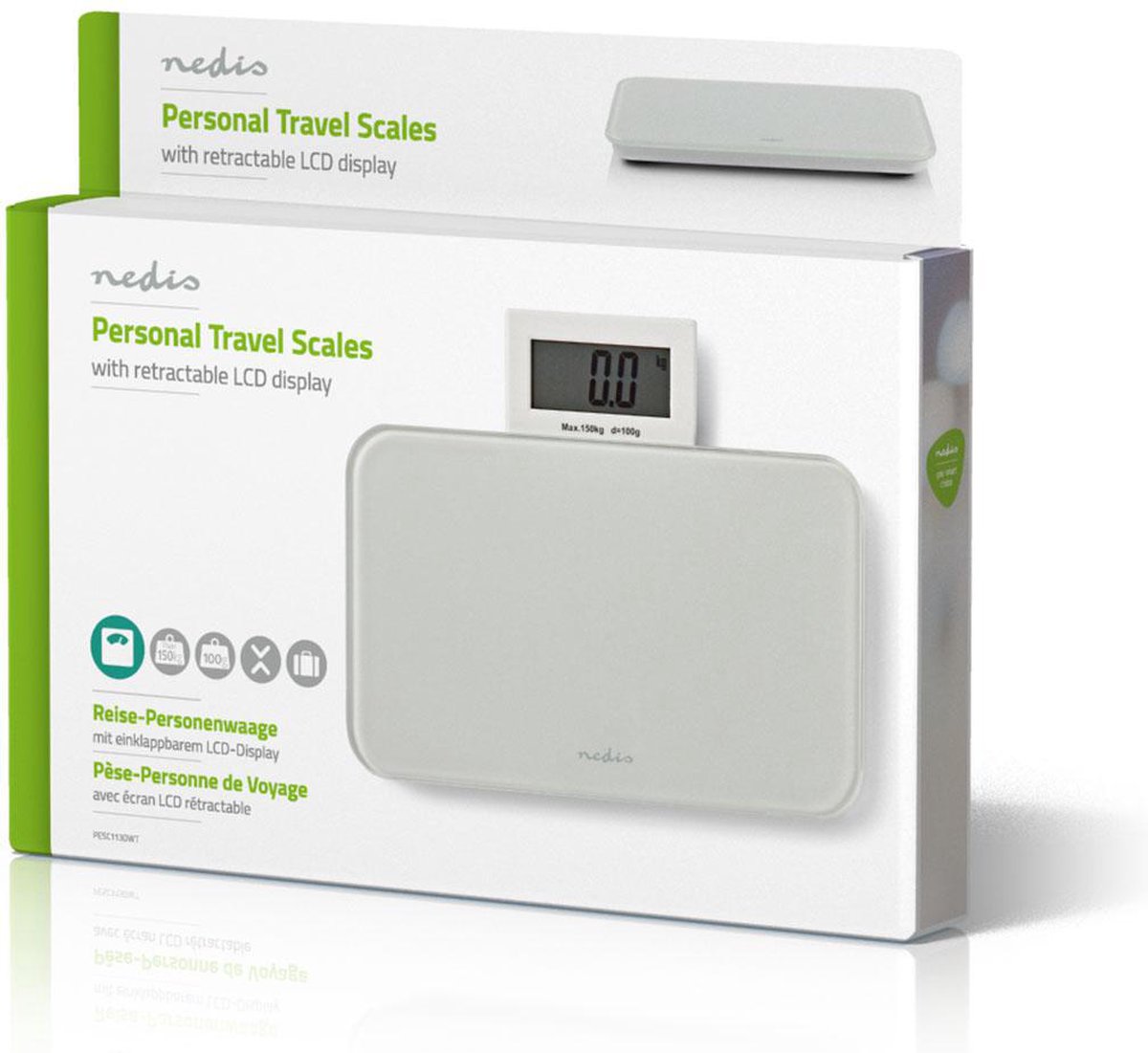 Nedis Personenweegschaal - Pesc113dwt - - Wit