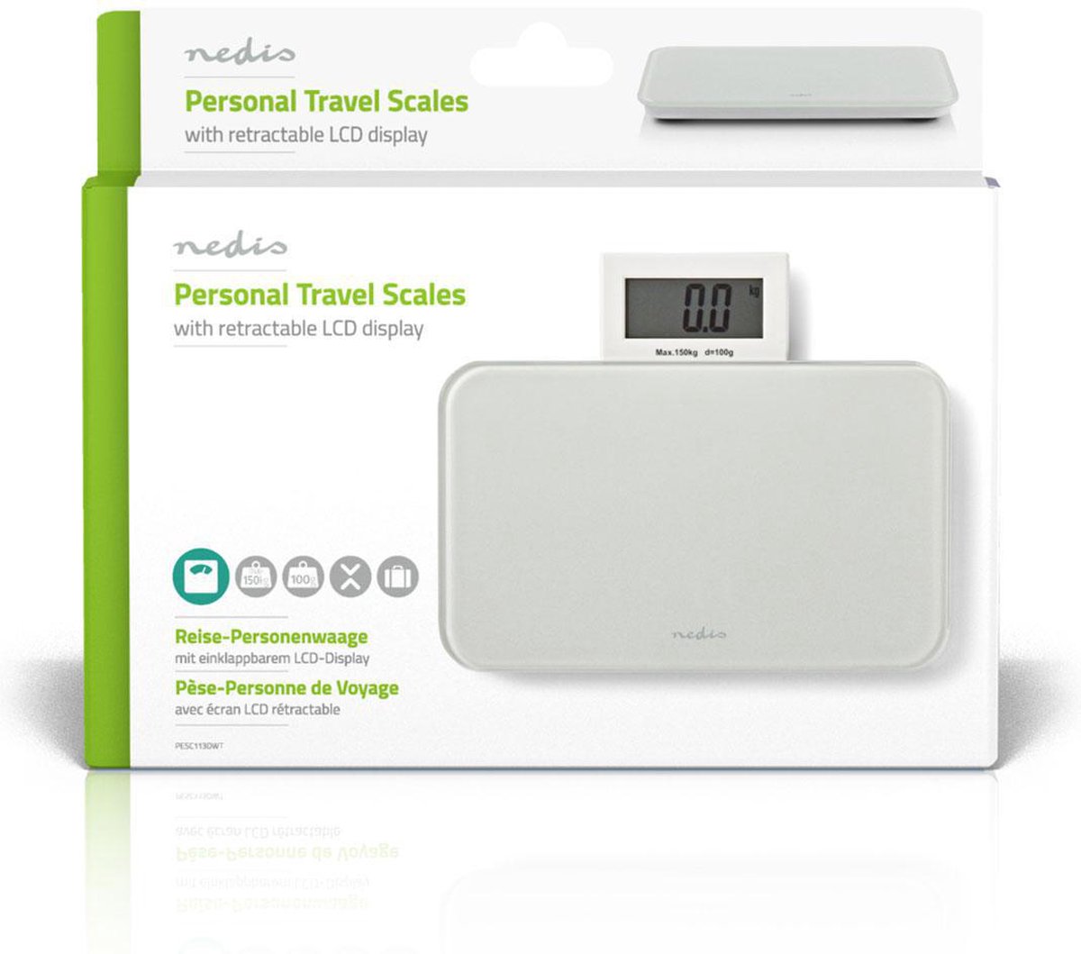 Nedis Personenweegschaal - Pesc113dwt - - Wit