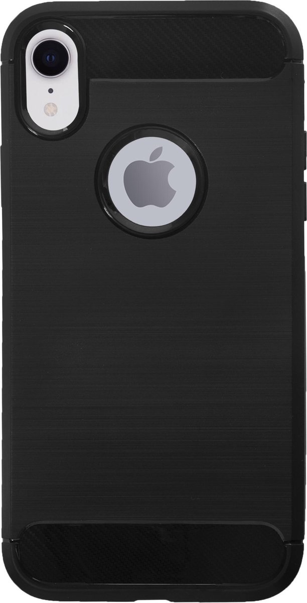 Bmax Carbon Soft Case Hoesje Voor Iphone Xr - Black/ - Zwart