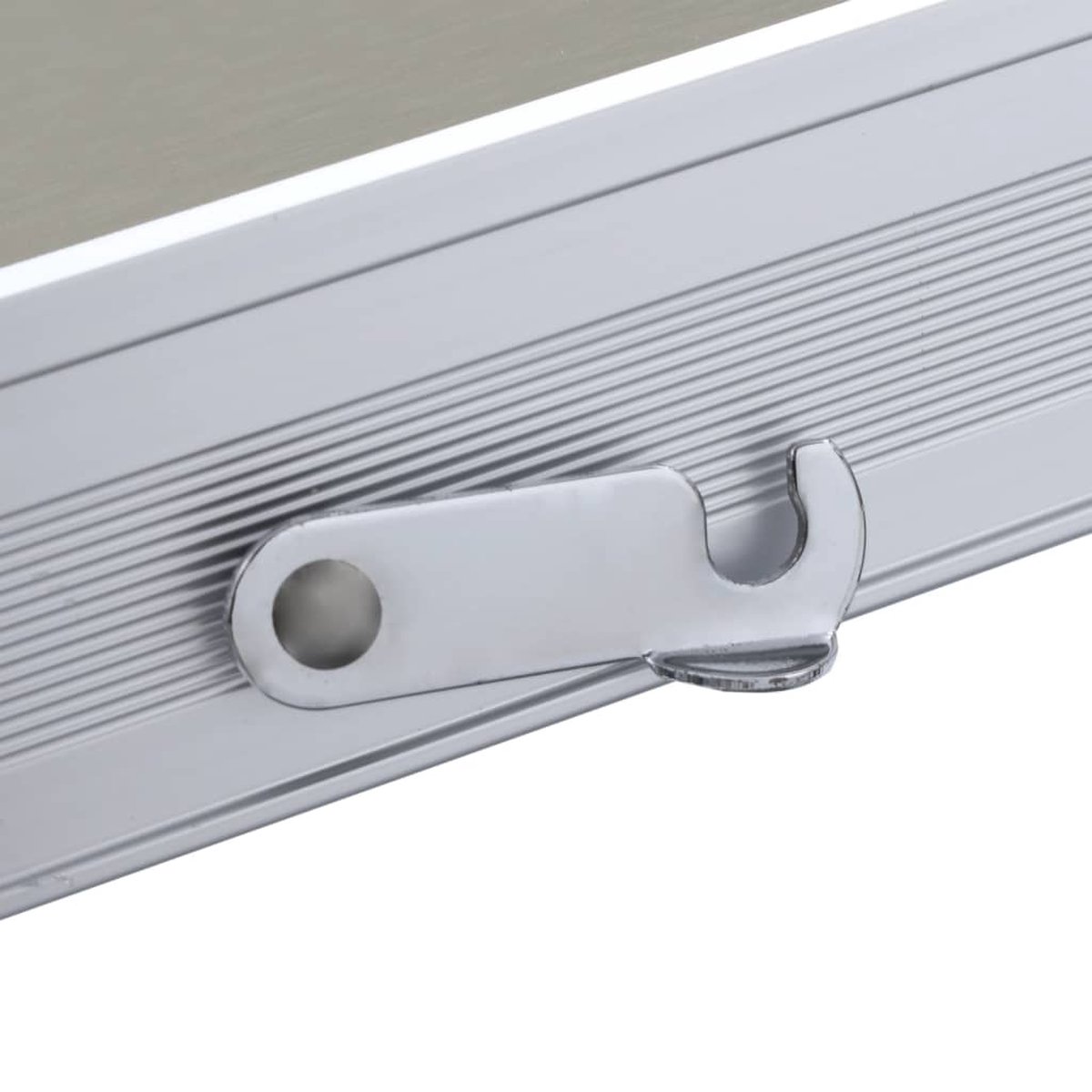 Vidaxl Campingtafel Inklapbaar Met 4 Zitjes Staal En Aluminium - Silver