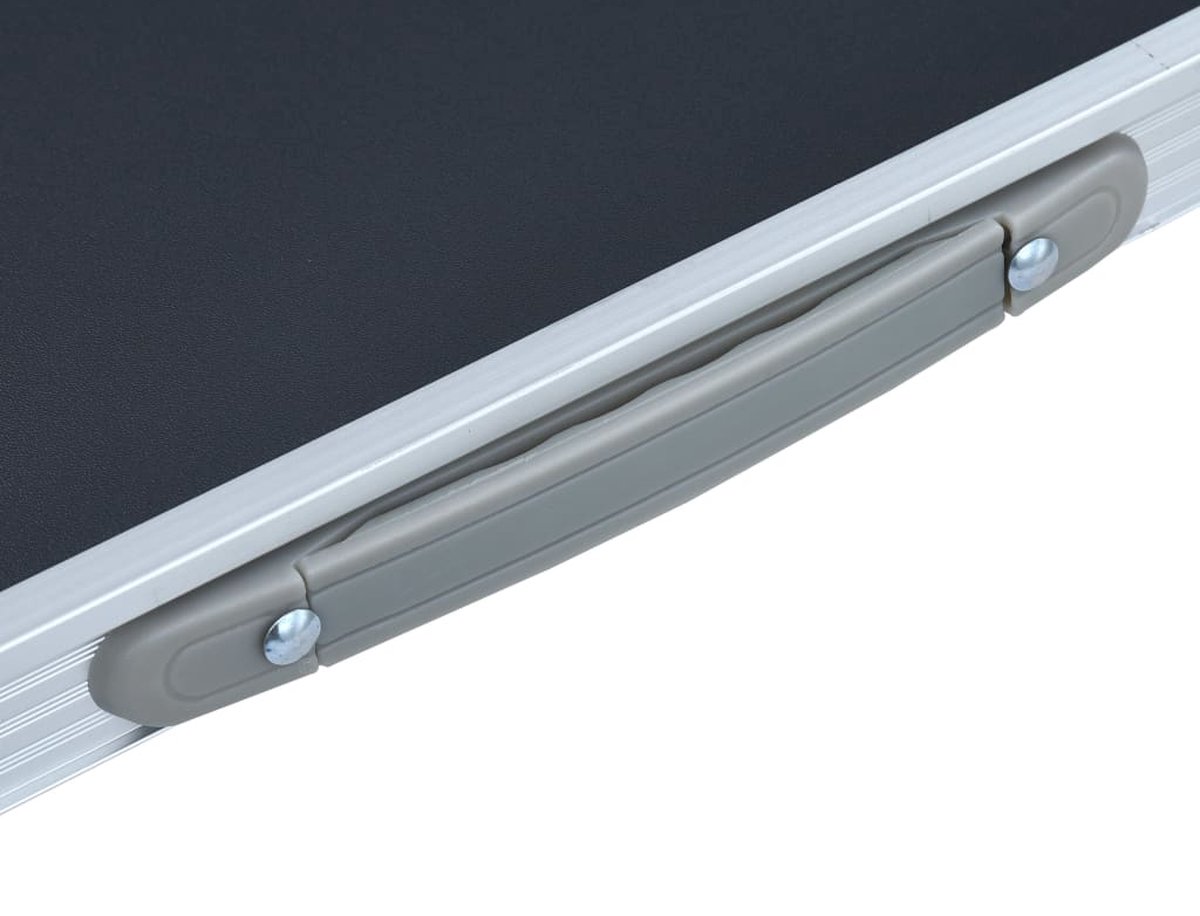 Vidaxl Campingtafel Inklapbaar Met Metalen Frame 80x60 Cm - Grijs