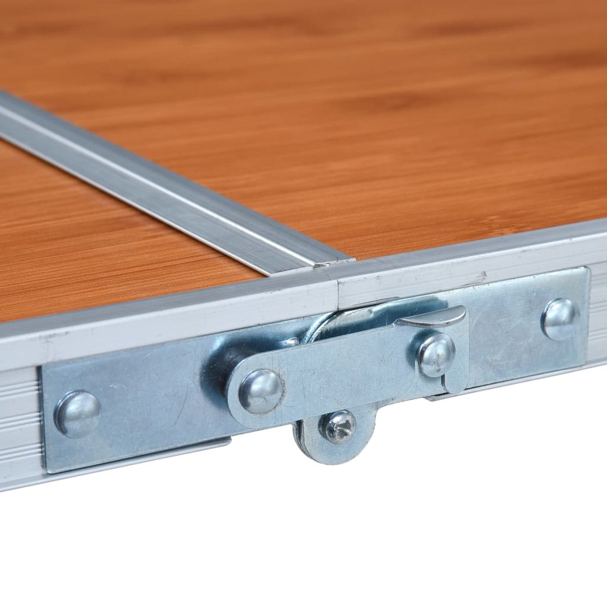 Vidaxl Campingtafel Inklapbaar 120x60 Cm Aluminium - Bruin