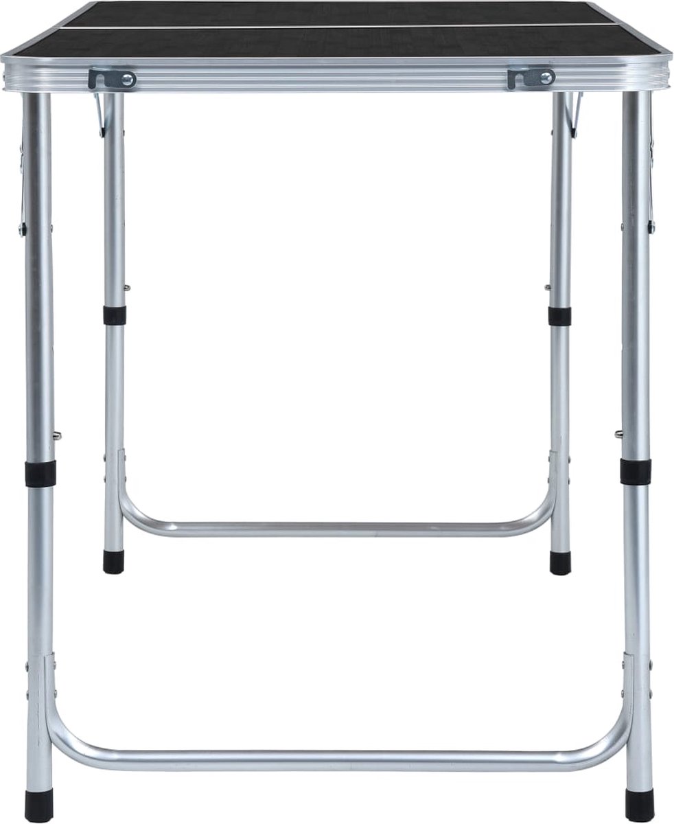Vidaxl Campingtafel Inklapbaar 120x60 Cm Aluminium - Grijs