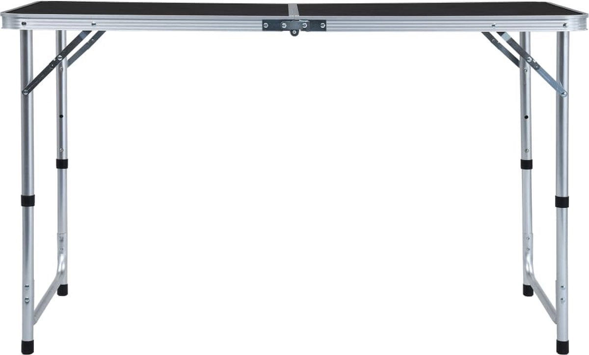 Vidaxl Campingtafel Inklapbaar 120x60 Cm Aluminium - Grijs