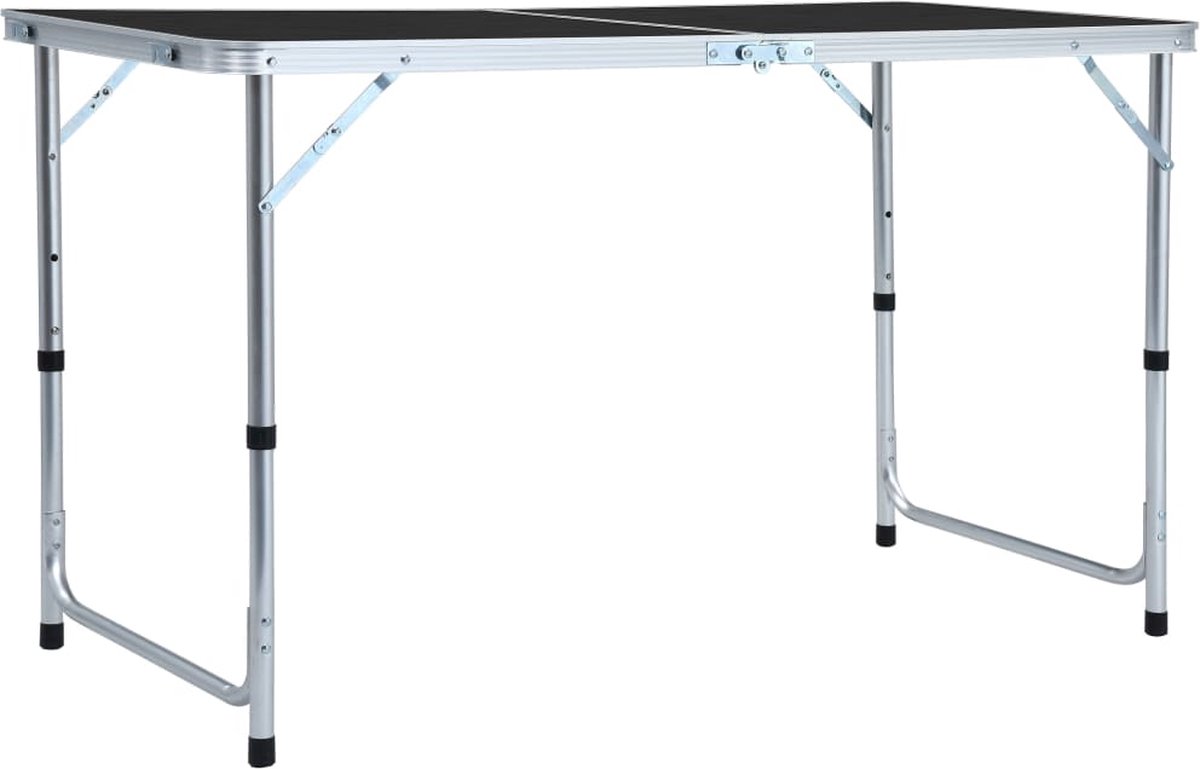 Vidaxl Campingtafel Inklapbaar 120x60 Cm Aluminium - Grijs