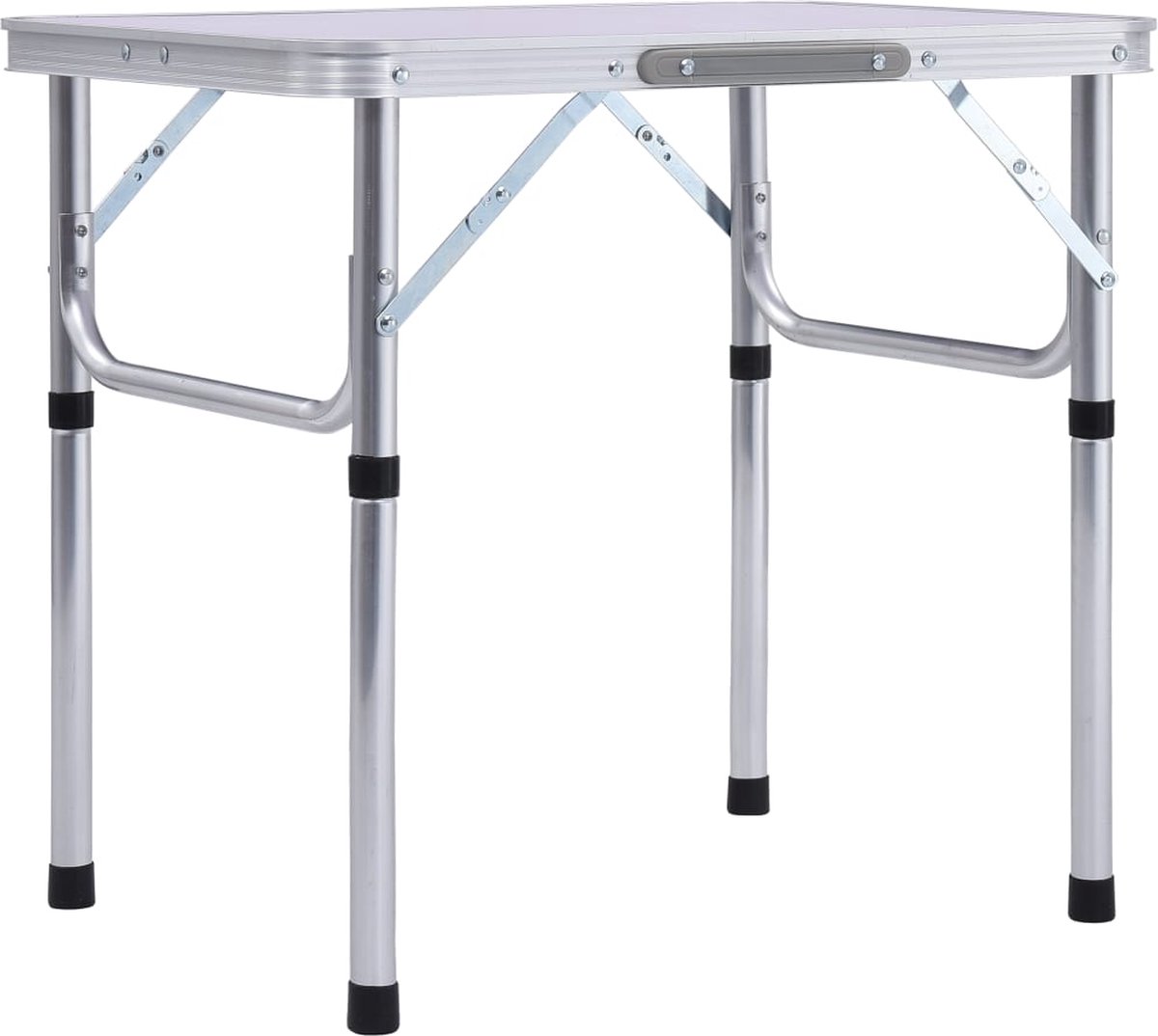 Vidaxl Campingtafel Inklapbaar 60x45 Cm Aluminium - Wit