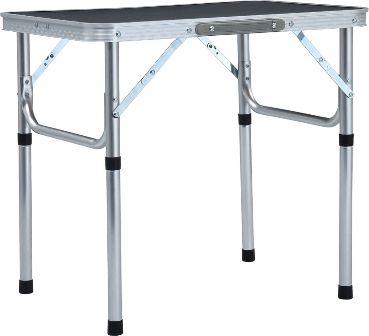 Vidaxl Campingtafel Inklapbaar 60x45 Cm Aluminium - Grijs